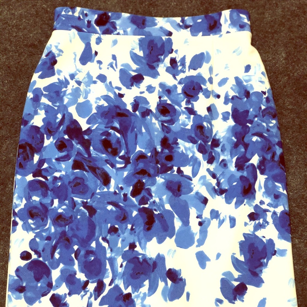 Alex Marie blue and white pencil skirt